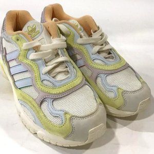 Adidas Temper Run Pride Off White Lace Up Low Top Athletic Sneakers UNISEX